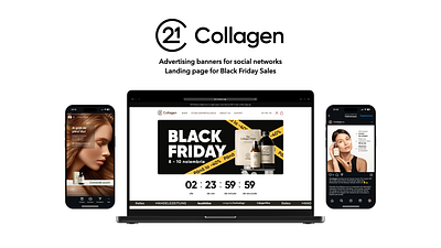 21Collagen banner blackfriday collagen graphic design smm ui