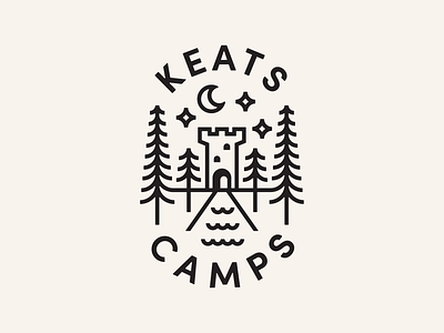 Camp Tower badge branding camp castle design graphic icon identity illustration logo medieval tower ui vancouver