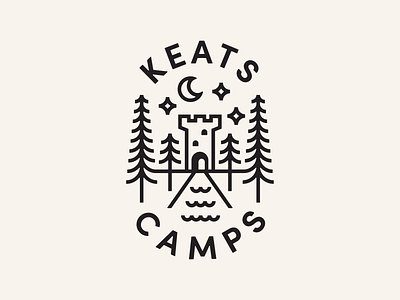 Camp Tower badge branding camp castle design graphic icon identity illustration logo medieval tower ui vancouver