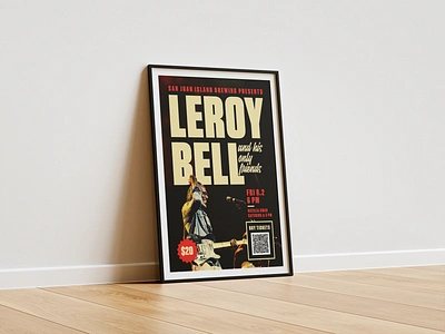 LeRoy Bell Concert Poster branding branding design photography poster poster design typography