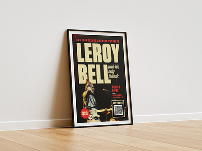 LeRoy Bell Concert Poster branding branding design photography poster poster design typography