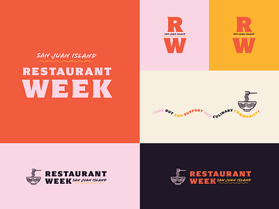 Restaurant Week San Juan Island Branding branding branding design design graphic design illustration logo typography