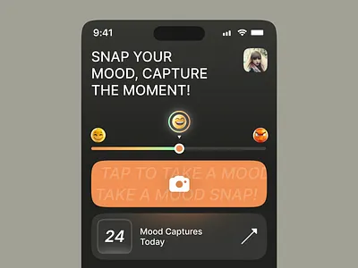 Moodsnap: Take a Photo ai concept design figma product ui