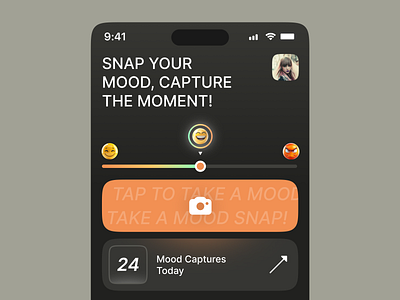 Moodsnap: Take a Photo ai concept design figma product ui