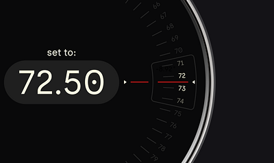 Thermostat Ticker branding ui ux