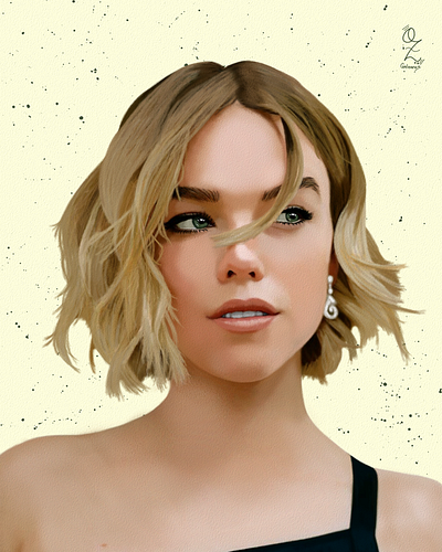 Milly Alcock Portrait Fanart by Oz Galeano art arte color design dibujo digitalart drawing fanart illustration milly alcock ozgaleano painting portrait retrato series