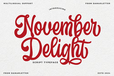 November Delight 3d branding design font graphic design identity illustration lettering logo motion graphics type typography ui