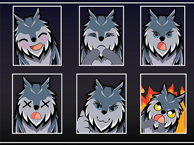 Twitch emotes angry artist emote emotes expression face funny furry futagay gay graphic design happy stremer twitch