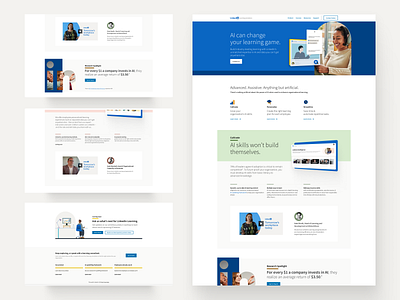 LinkedIn - AI Landing Page 3d animation branding corporatewebsite design ecommerce graphic design illustration logo minimalist motion graphics ui ux web