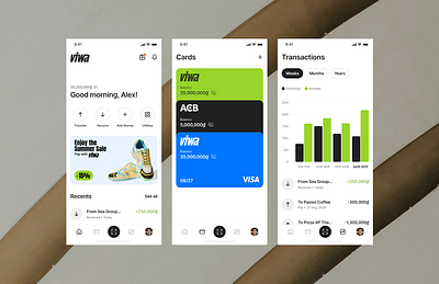 VIWA Payment App app design product design ui ui design uiux