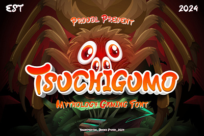 Tsuchigumo – Mythology Gaming Font 2024 decorative design display font game gaming ghost halloween japan japanese modern new old typeface typography unique videogame vintage web