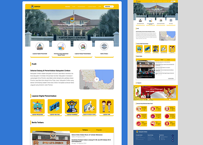 Cirebon Government Portal branding graphic design ui