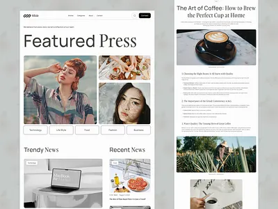 Modern Blog Website Design blogdesign cleandesign contentcreation creativewebdesign digitalpublication editorialdesign interactivedesign landingpage lifestylewebsite magazinedesign minimaldesign modernwebsite responsivedesign typographydesign uiuxdesign userexperience visualdesign webdesign webinterface websitedesign