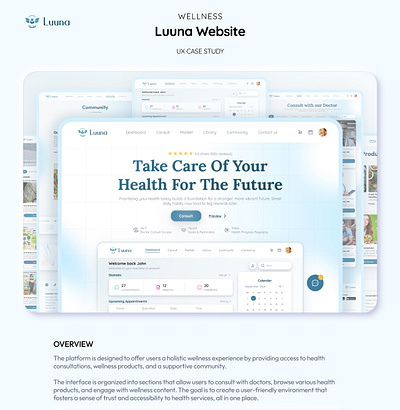 Wellness Website - Healthy Industry case study doctorconsultation figma figma design healthcareplatform healthcareui healthy healthy case study healthy website product designer ui user experience user interface ux web case study web product wellness wellness website wellnesscasestudy wellnesswebsite