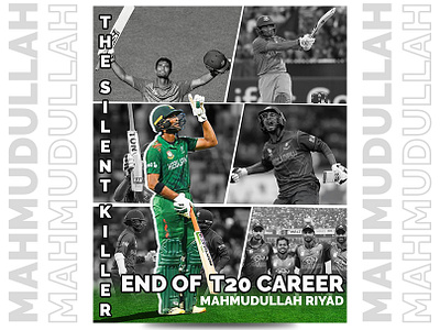 The Slient Killer Mahmudullah Riyad Poster Sports Banners Design banner design branding cricket game cricket sport graphic design mahmudullah photoshop design posterdesign sport sportbanners sportdesign sportposter sports