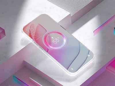 Charging design for OS by Milkinside 3d ai animation branding c4d charge charging design energy illustration motion oem operating os pink systems ui ux vfx