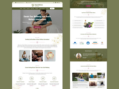 Wellness & SPA calming website design peaceful responsivedesign spa spa center spa treatments spa website ui uiux userexperience vector backgrounds webdesign webdevelopment wellness wellness themed wellness website