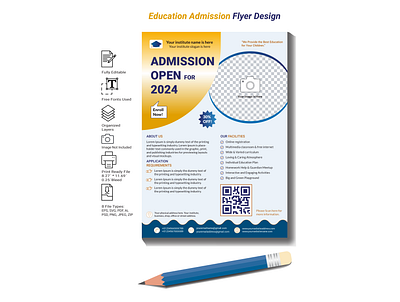 Education Admission Flyer Design college admission flyer