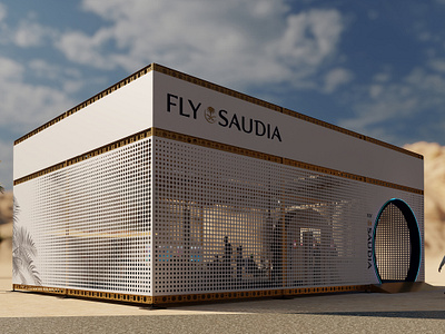 2023 Allianz E-Village Formula E Activations for FLY SAUDIA 3d architecture boothdesign design lumion render rhino3d