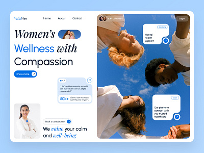 Healthcare Website Header design dribbble dribbble design figma figma design header design healthcare website ui ui design pattern uidesign uiinspiration ux uxdesign uxinspiration uxui web web design website website header women healthcare