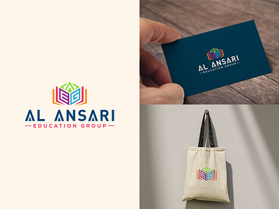 AL Ansari Education Logo brand logo branding business logo colorful logo company logo creative logo education logo letter mark logo logo logo design logos professional logo publication logo typography