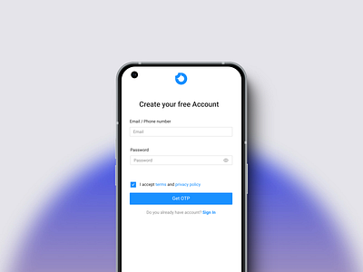 User Registration login sign up ui ux