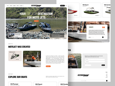 Website - Landing Page | UI/UX Design boat website boats clean design landing page minimalism modern ui ui design uiux ux web web design website