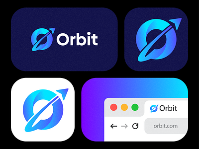 Orbit, tech, app, logo, design app logo brand branding design gradient logo graphic design icon innovation logo logo design mark marketing modern logo o startup symbol tech logo technology