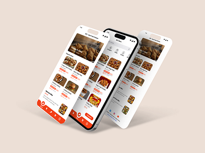 BFC Mobile App app design appdesign food foodapp kfc menu mobile app ui ui design ux