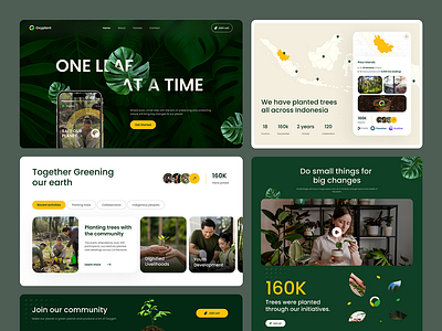 Nature Landing Page branding design landing landing page nature ui ux website