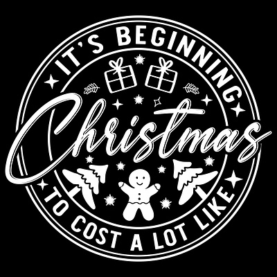 Its beginning christmas to cost a lot like art artwork design graphic design illustation illustration typo typography vector