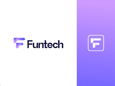 Funtech/ Tech logo from portfolio/ F modern logo / Tech logo abstract f logo brand identity branding design f logo f logo design f modern logo fff fintech logo gradients it logo logo logo design logo designer modern saas logo startup logo tech logo technology logo web3 logo