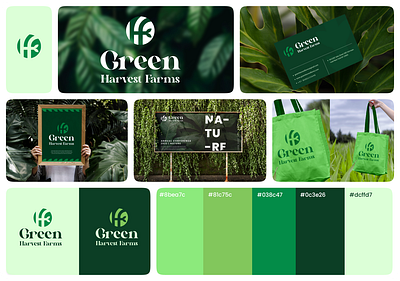 Green Harvest Farms | Branding design | Logo Design brand design branding farm logo graphic design green logo logo logo designing logogdesing