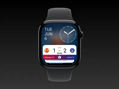 Apple Watch App apple watch football live activity mockup prototype ui ux