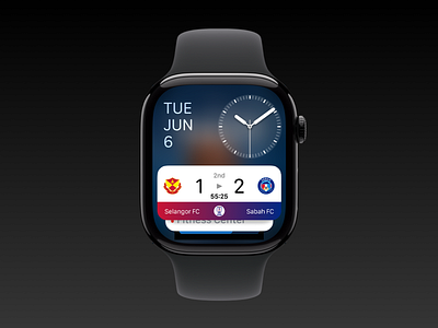 Apple Watch App apple watch football live activity mockup prototype ui ux