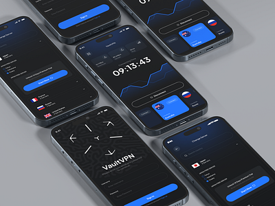 VPN App animation app logo mobile ui ux vpn vpn app