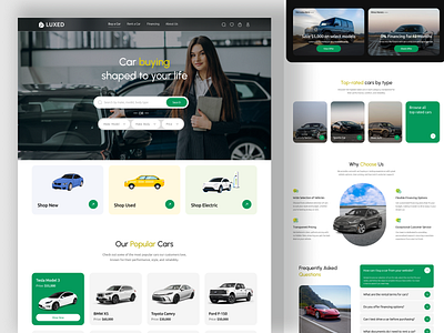 Luxury Car Website buy car website car landing page car website clean website ecommerce car website luxury car website minimal website modern website selling car website shop car website uiux website design