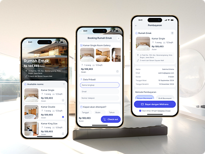 Kosan Rumah Emak booking hotel travel trip ui uidesign villa