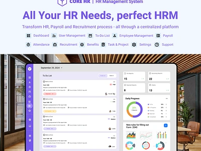 Human Resource Management Project adobexd app branding crm dashboard design figma graphic design hrm illustration interaction interface mobileappdesign saas ui ux uxui web webapplication website