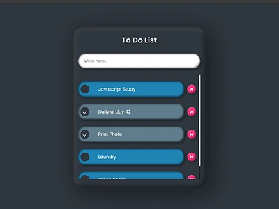 Daily UI Challenge #042 app challenge css dailyui day42 html javascript todolist website