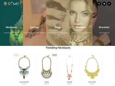 Shopify E-commerce Jewellery website e commerce website front end design shopify shopify theme shopify website ui website design website developer