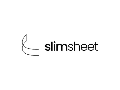 SLIM SHEET LOGO branding creative logo design lineart simple logo