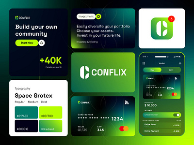 Conflix - Logo Design Concept artificial blockchain branding chatgpt crypto currency decentralized defi finance forex intelligence logo logo design logo designer modern logo openai technology token web design web3