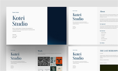 Kotei agency astro clean minimal simple studio tailwind theme