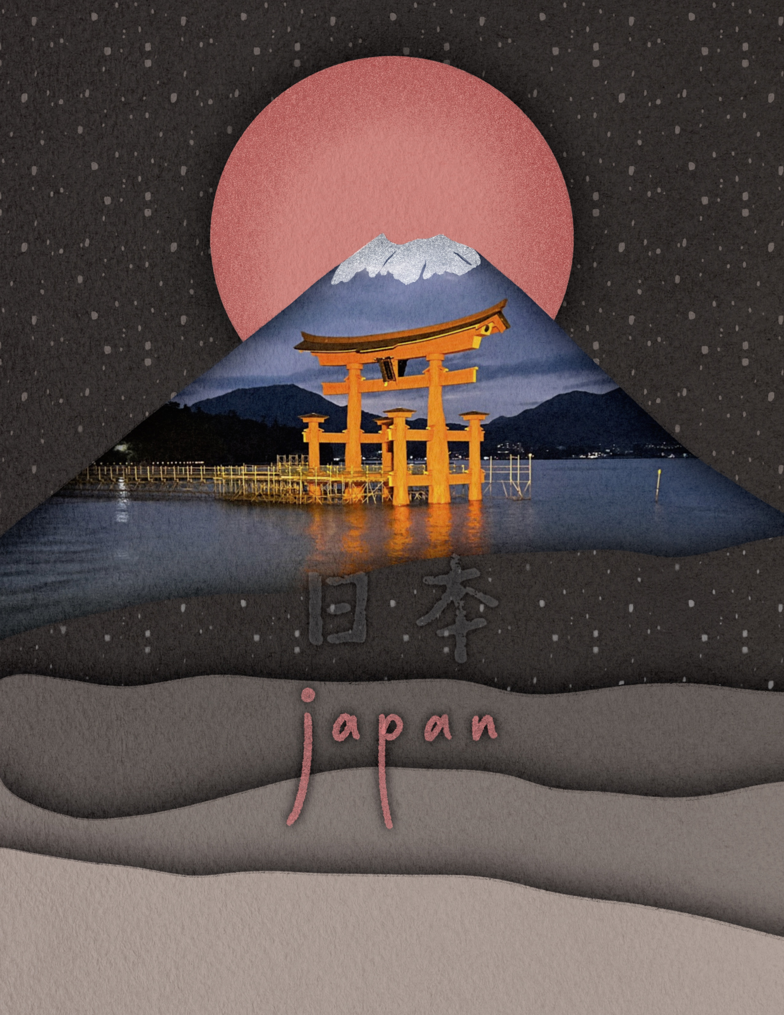 Beauty of Japan art design hiroshima illustration japan