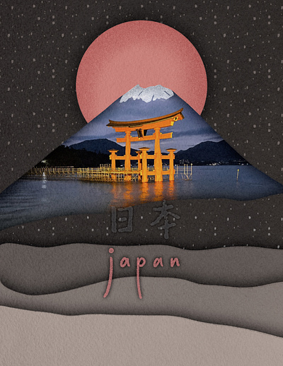 Beauty of Japan art design hiroshima illustration japan