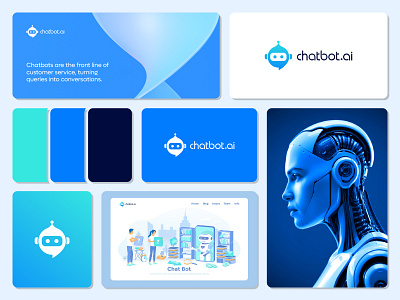 ChatBot Ai logo design abstract abstract logo ai ai logo brand design brand identity branding branding design chatbot graphic design logo logo mark logomaker logotype visual design