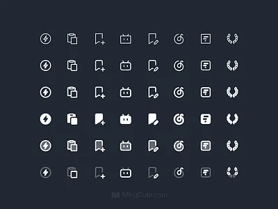 New icons for this week icon icon design icon pack icon set icons mingcute