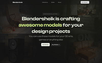 Blendersheik Web Design figma landing ui ux web