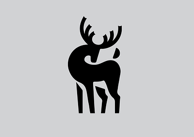 LOGO - DEER animal animals branding deer design forest graphic design icon identity illustration king leaf logo marks symbol tree ui